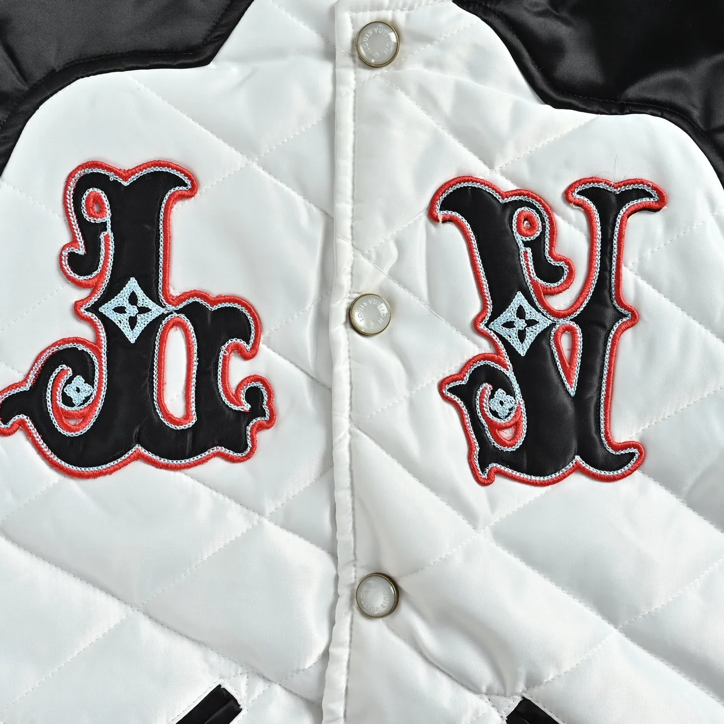 Louis Vuitton/Louis Vuitton Floral Letter Quilted Cotton Jacket Baseball Jacket